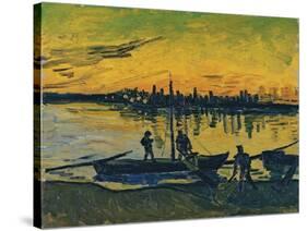 The Stevedores in Arles, 1888-Vincent van Gogh-Stretched Canvas
