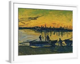 The Stevedores in Arles, 1888-Vincent van Gogh-Framed Giclee Print