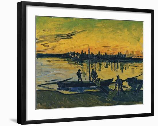 The Stevedores in Arles, 1888-Vincent van Gogh-Framed Giclee Print