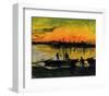 The Stevedores in Arles-Vincent van Gogh-Framed Giclee Print