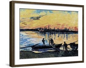 The Stevedores in Arles-Vincent van Gogh-Framed Art Print