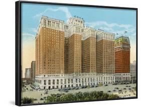 The Stevens Hotel, Michigan Boulevard-null-Framed Photographic Print