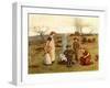 'The stick fire' by Kate Greenaway-Kate Greenaway-Framed Giclee Print