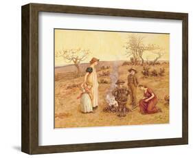 The Stick Fire-Kate Greenaway-Framed Giclee Print