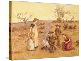 The Stick Fire-Kate Greenaway-Stretched Canvas