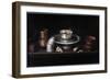 The Still Life Chocolate Breakfast of Chocolate Cup, Cups. Painting by Francisco De Zurbaran (1598--Francisco de Zurbaran-Framed Giclee Print