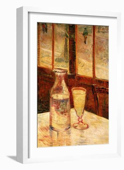 The Still Life with Absinthe-Vincent van Gogh-Framed Art Print