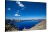 The still waters of Crater Lake, the deepest lake in the U.S.A., part of the Cascade Range, Oregon,-Martin Child-Stretched Canvas