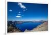 The still waters of Crater Lake, the deepest lake in the U.S.A., part of the Cascade Range, Oregon,-Martin Child-Framed Photographic Print