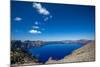 The still waters of Crater Lake, the deepest lake in the U.S.A., part of the Cascade Range, Oregon,-Martin Child-Mounted Photographic Print