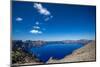 The still waters of Crater Lake, the deepest lake in the U.S.A., part of the Cascade Range, Oregon,-Martin Child-Mounted Photographic Print