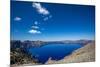 The still waters of Crater Lake, the deepest lake in the U.S.A., part of the Cascade Range, Oregon,-Martin Child-Mounted Photographic Print