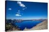 The still waters of Crater Lake, the deepest lake in the U.S.A., part of the Cascade Range, Oregon,-Martin Child-Stretched Canvas