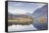 The Still Waters of Crummock Water in the Lake District National Park-Julian Elliott-Framed Stretched Canvas