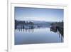 The Still Waters of Derwent Water in the Lake District National Park-Julian Elliott-Framed Photographic Print