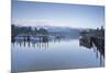 The Still Waters of Derwent Water in the Lake District National Park-Julian Elliott-Mounted Photographic Print