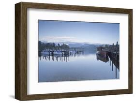 The Still Waters of Derwent Water in the Lake District National Park-Julian Elliott-Framed Photographic Print