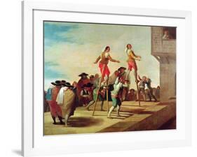 The Stilts, C.1791-92-Francisco de Goya-Framed Giclee Print