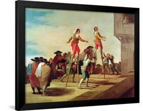 The Stilts, C.1791-92-Francisco de Goya-Framed Giclee Print