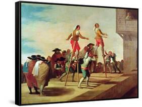 The Stilts, C.1791-92-Francisco de Goya-Framed Stretched Canvas