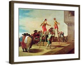 The Stilts, C.1791-92-Francisco de Goya-Framed Giclee Print