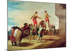 The Stilts, C.1791-92-Francisco de Goya-Mounted Giclee Print
