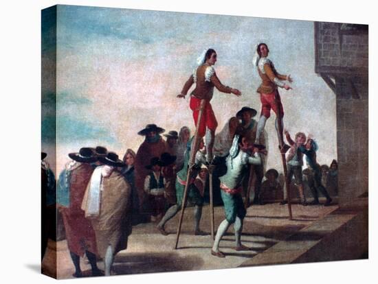 The Stilts, C1785-Francisco de Goya-Stretched Canvas