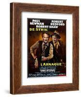 The Sting, from Left, Paul Newman, Robert Redford, 1973-null-Framed Art Print