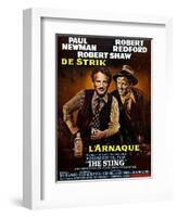 The Sting, from Left, Paul Newman, Robert Redford, 1973-null-Framed Art Print