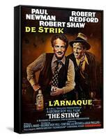 The Sting, from Left, Paul Newman, Robert Redford, 1973-null-Framed Stretched Canvas