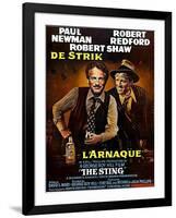 The Sting, from Left, Paul Newman, Robert Redford, 1973-null-Framed Art Print