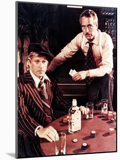 The Sting, from Left: Robert Redford, Paul Newman, 1973-null-Mounted Photo