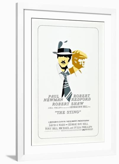 The Sting, from Left: Robert Redford, Paul Newman, 1973-null-Framed Art Print