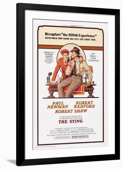 The Sting, from Left: Robert Redford, Paul Newman, 1973-null-Framed Art Print
