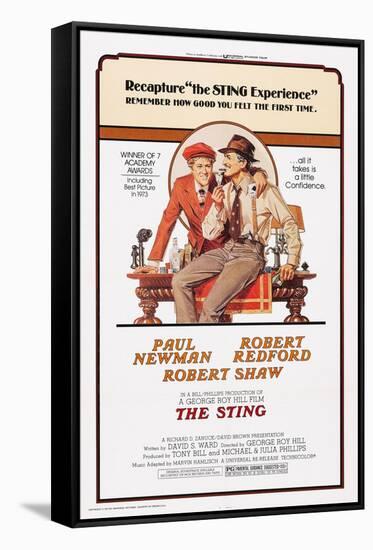 The Sting, from Left: Robert Redford, Paul Newman, 1973-null-Framed Stretched Canvas