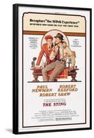 The Sting, from Left: Robert Redford, Paul Newman, 1973-null-Framed Poster