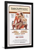 The Sting, from Left: Robert Redford, Paul Newman, 1973-null-Framed Poster