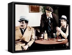 THE STING, from left: Robert Shaw, Robert Redford, Paul Newman, 1973-null-Framed Stretched Canvas
