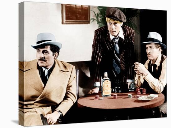 THE STING, from left: Robert Shaw, Robert Redford, Paul Newman, 1973-null-Stretched Canvas