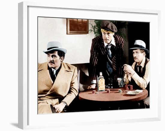 THE STING, from left: Robert Shaw, Robert Redford, Paul Newman, 1973-null-Framed Photo