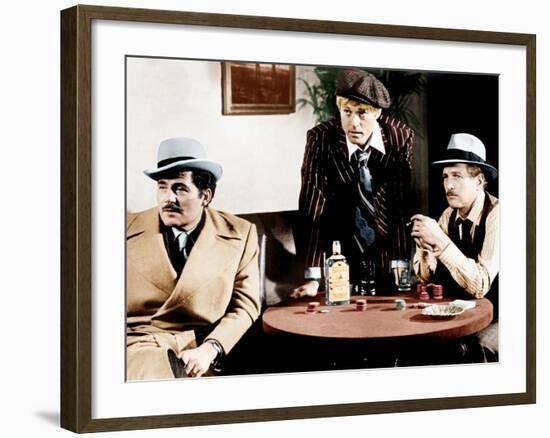 THE STING, from left: Robert Shaw, Robert Redford, Paul Newman, 1973-null-Framed Photo