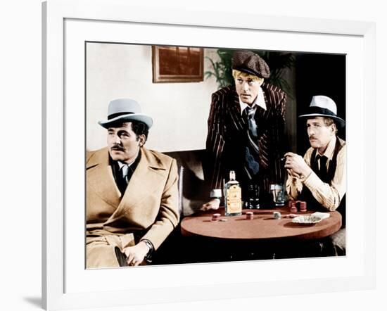 THE STING, from left: Robert Shaw, Robert Redford, Paul Newman, 1973-null-Framed Photo