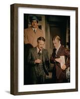 The Sting, Robert Shaw (Rear), Front from Left: Paul Newman, Robert Redford, 1973-null-Framed Photo