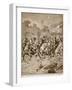 The 'stirrup-Charge' of the Scots Greys and Highlanders at St. Quentin, 1914-19-Richard Caton Woodville-Framed Giclee Print