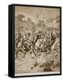 The 'stirrup-Charge' of the Scots Greys and Highlanders at St. Quentin, 1914-19-Richard Caton Woodville-Framed Stretched Canvas