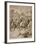 The 'stirrup-Charge' of the Scots Greys and Highlanders at St. Quentin, 1914-19-Richard Caton Woodville-Framed Giclee Print