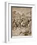 The 'stirrup-Charge' of the Scots Greys and Highlanders at St. Quentin, 1914-19-Richard Caton Woodville-Framed Giclee Print