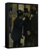 The Stock Exchange, c.1878-Edgar Degas-Framed Stretched Canvas