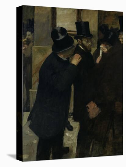 The Stock Exchange, c.1878-Edgar Degas-Stretched Canvas