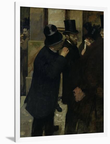 The Stock Exchange, c.1878-Edgar Degas-Framed Giclee Print